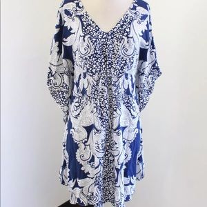 Soma Navy & White Coverup - Size XL